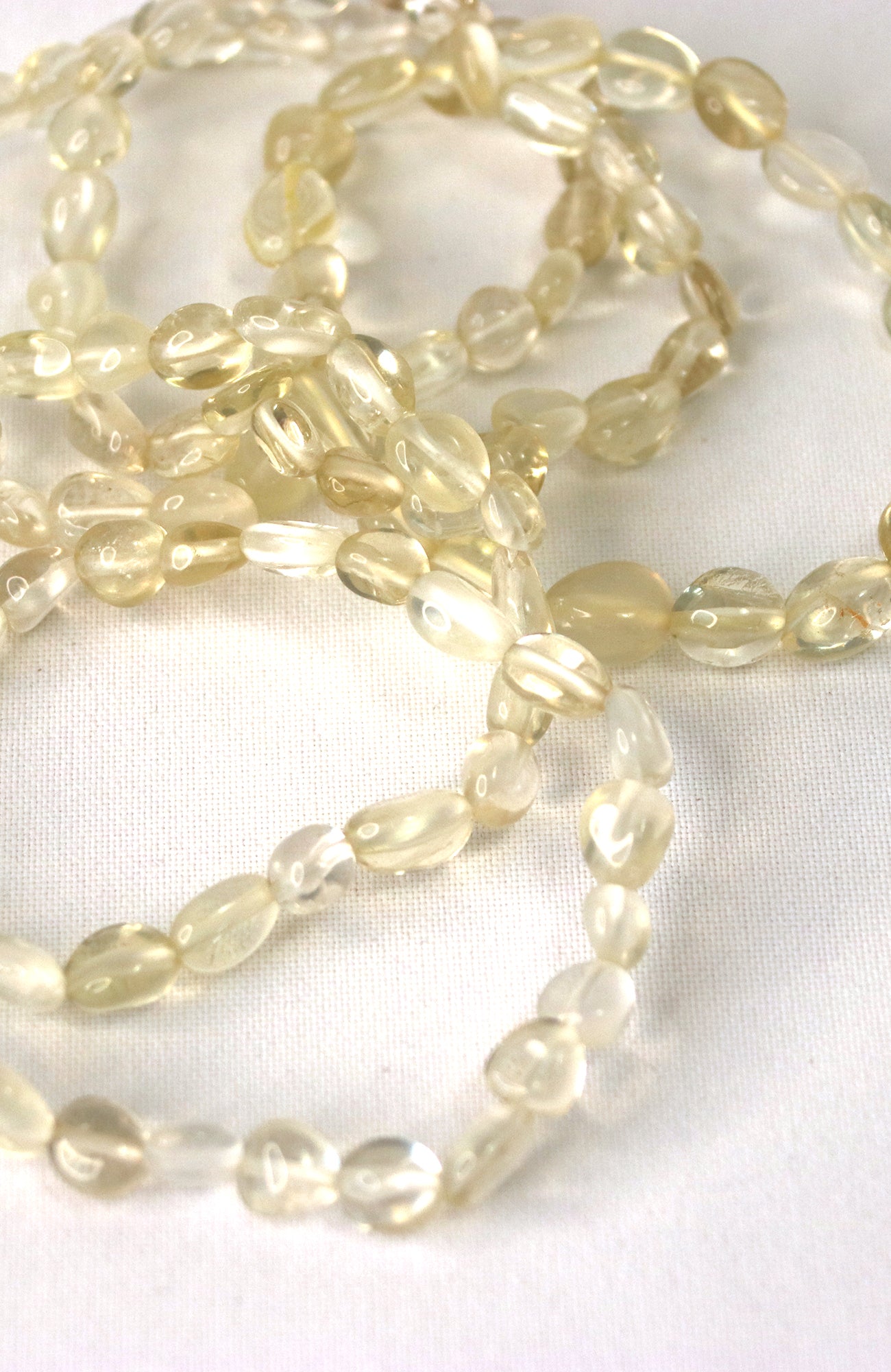 Lemon Quartz Nugget Bead Bracelet 302